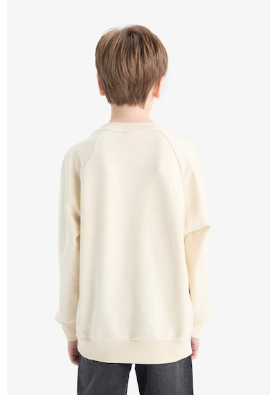 Defacto Erkek Çocuk Bisiklet Yaka Basic Düz Sweatshirt E8415a825aubg734 Bej