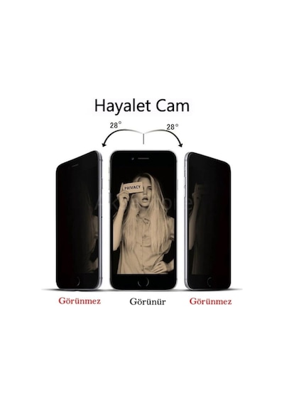 Poco X6 Pro Mat Hayalet Ekran Koruyucu Privacy Tam Kaplayan Kırılmaz Cam Seramik Ekran Koruyucu