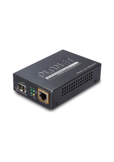 1000base-x To 10/100/1000base-t 802.3at Poe Media Converter, Lc Fiber Interface, Supports Multi / Si