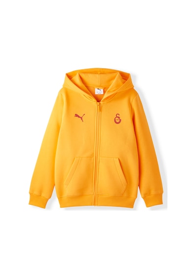 Gsstore Galatasaray Puma Çocuk Fermuarlı Kapüşonlu Sweatshirt 78291506 Sarı