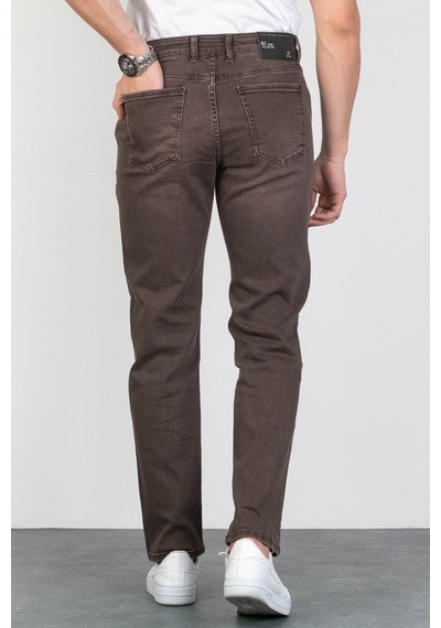 HLT Jeans Erkek Kahverengi Regular Fit Likralı Boru Paça Rahat Kesim Jean Kot Pantolon Hlthe001979 HLT Jeans Erkek Kahverengi Regular Fit Likralı Boru Paça Rahat Kesim Jean Kot Pantolon Hlthe001979