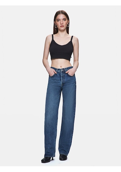 Ltb Vanetta Düz Paça Yüksek Bel Jean Pantolon 010095176315881 55948 Karışık Çok Renkli
