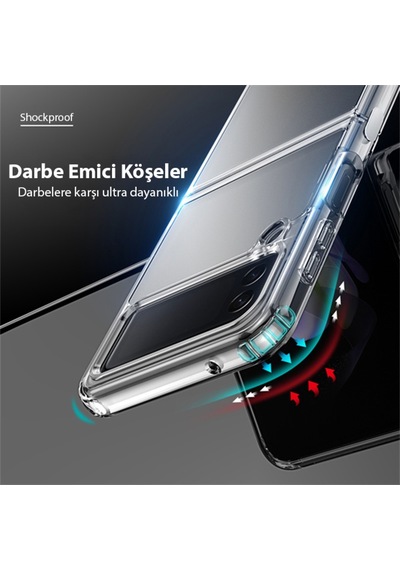 Dux Ducis Crystal Clin Series Samsung Uyumlu Galaxy Z Flip3 5G Shockpro 561217605