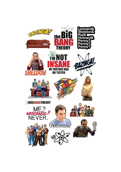 The Big Bang Theory Laptop Notebook Tablet Sticker Seti 1