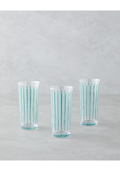 Lily Cam 3'lü Bardak 290 Ml Yeşil Yeşil