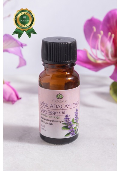 Goomy Misk Adaçayı Yağı %100 Doğal Bitkisel Uçucu Yağ Clary Sage Oil 10ml 10 ML