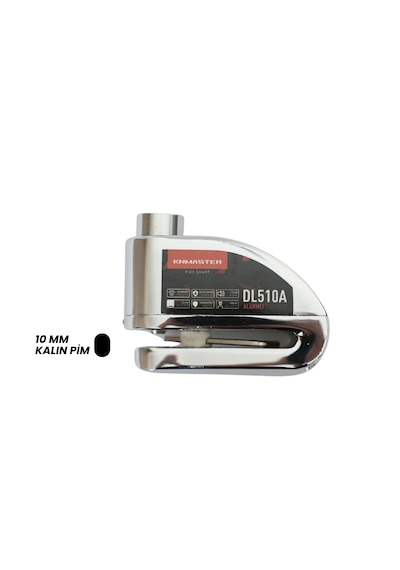 Knmaster Dl510a 10 Mm Alarmlı Disk Kilidi