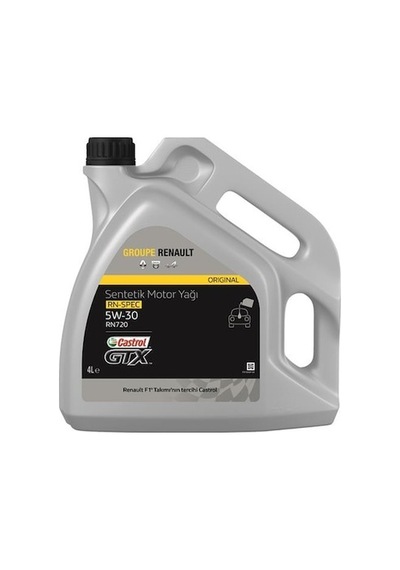 Castrol GTX Groupe Renault 5W-30 RN720 Partiküllü Sentetik Motor Yağı 4 L