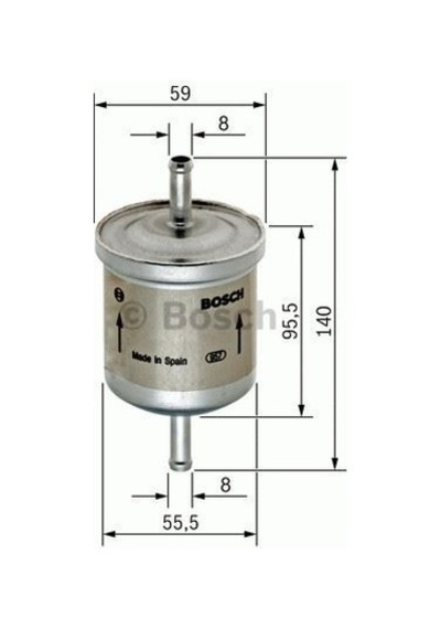 BOSCH 450905002 BENZİN FİLTRESİ UNO 70 / 106 205 306 309 / ASTRA