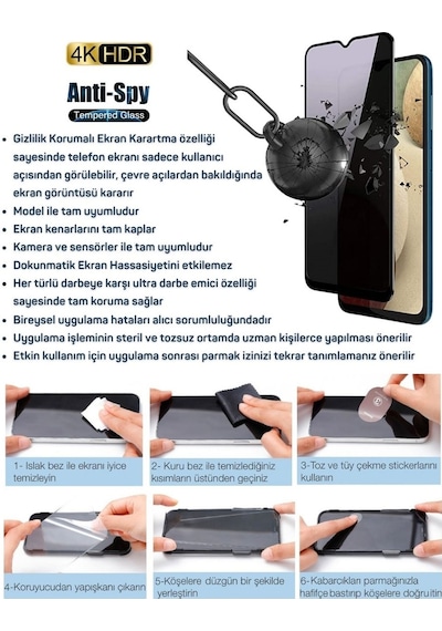 Realme Note 80 Uyumlu Hayalet Ekran Koruyucu 6D Kırılmaz Cam - Extra Darbe Korumalı -Tam Kaplar