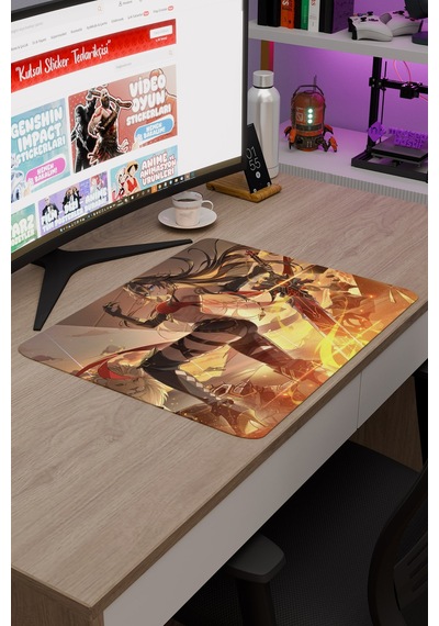 Dehya Genshin Impact Anime Gacha V4 - 48x40 Xl Gaming Mouse Pad Fare Altlığı