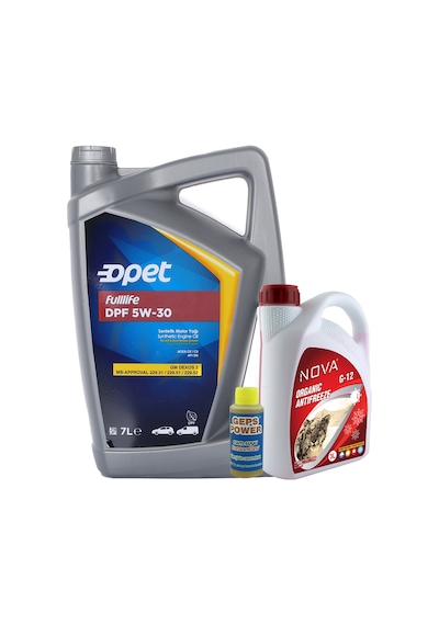 Opet Fulllife Dpf 5W-30 Sentetik Motor Yağı 7 L + Kırmızı Antifriz 3 L