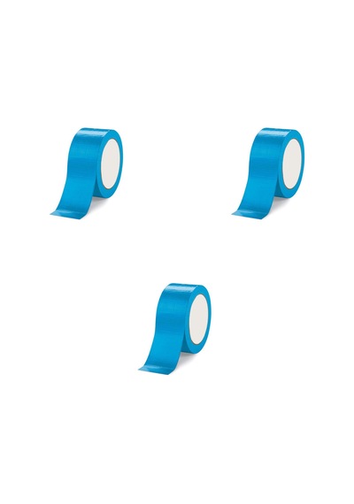 Omeyva Takviyeli Tamir Bandı - İzolasyon Onarım Çadır Bandı - Mavi - 48 Mm X 10 Yrd - 5 Rulo
