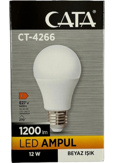 Cata Ct-4266 12w 6400k Beyaz Işık E27 Duylu Led Ampul 4 Adet