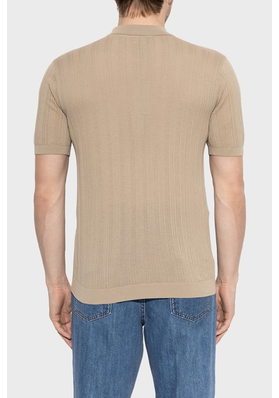 Emporio Armani Erkek Polo Yaka Kazak Em004305 Af23761 U1145 Bej