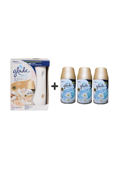 Glade Otomatik Sprey + İpeksi Vanilya Yedek + Temizliğin Ferahlığı 4 x 269 ML