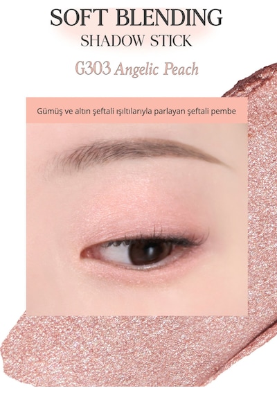 Clio Soft Blending Shadow Stick G303 Angelic Peach