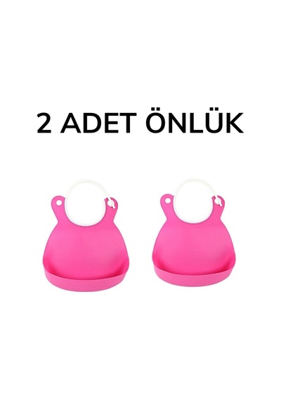 Plentiful Çocuk Bebek Mama Önlüğü Dökülme Engelleyici Bükülebilir Pembe