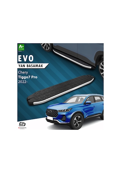 S-dizayn Chery Tiggo7 Pro Evo Krom Yan Basamak 183 Cm 2022 Üzeri