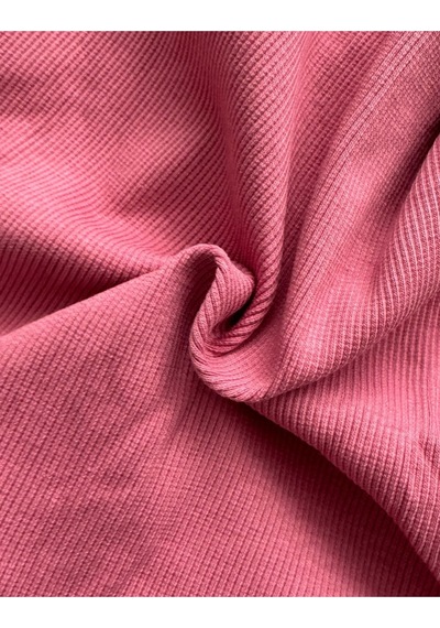 Alya Underwear Balıkçı Yaka Pamuklu Fitilli Kumaş Çocuk Kaşkorse Unisex Body Gül Kurusu