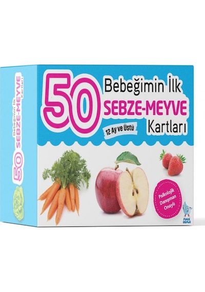 Bebeğimin İlk 50 Sebze-meyve Kartları