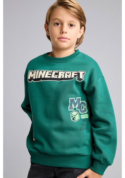 Defacto Minecraft Bisiklet Yaka İçi Yumuşak Tüylü Kalın Sweatshirt Erkek Çocuk I3062a826wngn651 Yeşil-gn651 Defacto Minecraft Bisiklet Yaka İçi Yumuşak Tüylü Kalın Sweatshirt Erkek Çocuk I3062a826wngn651 Yeşil-gn651