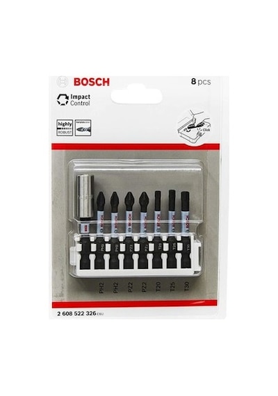 Bosch Uyumlu 2.608.522.326 Impact Vidalama Ucu 50 Mm 8li Set Yüksek Dayanıklılık Ve Kontrol