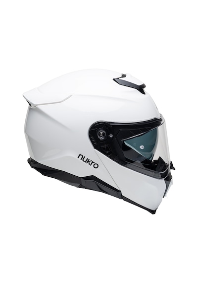 Nukro 937-sv Çene Açılır Motosiklet Kaskı Beyaz