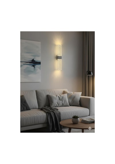 Bubbleflux Trio Large 51 Cm Modern Tasarım Led Aplik - Duvar Lambası - Antrasit Gri - Elektrikli - Günışığı Antrasit Elektrikli
