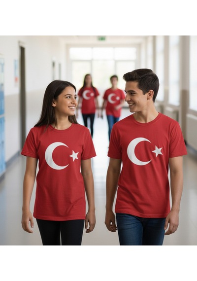 Alkano Kırmızı Ay Yıldızlı Çocuk KIrmızı
