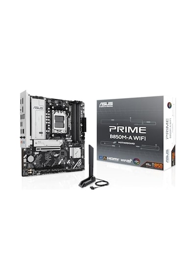 Prime B850m-a Wifi, Amd Matx Ana Kart, Ddr5 Yuvası, Pcıe 5.0 Ready, 3 M.2 Yuvası, Wi-fi 6e, Ethernet Realtek 2.5 Gb, D
