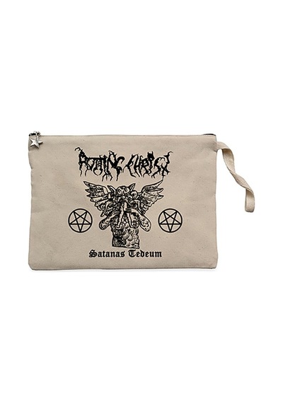 Rotting Christ Tedeum Krem Clutch Cüzdan / El Çantası Krem