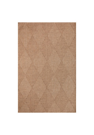 Doğal Jüt Görünümlü Dokuma Kilim Modern & İskandinav Desen Bej Bej