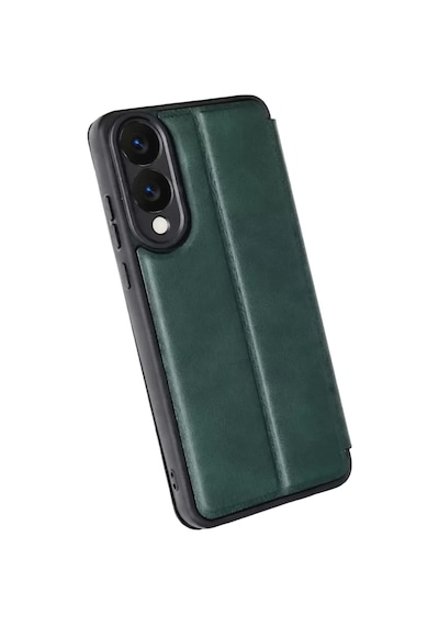 Newface Samsung Galaxy S25 Edge Flip Cover - Koyu Yeşil