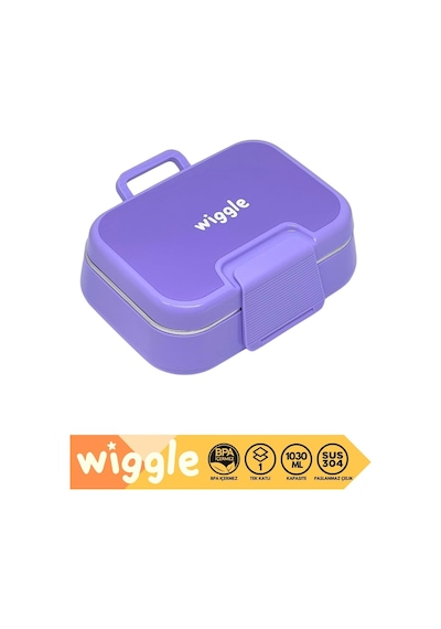 Wiggle Bento 1030ml Lunchbox Tek Katlı 2 Bölmeli Paslanmaz Çelik Sefer Tası Yemek Kutusu Diğer
