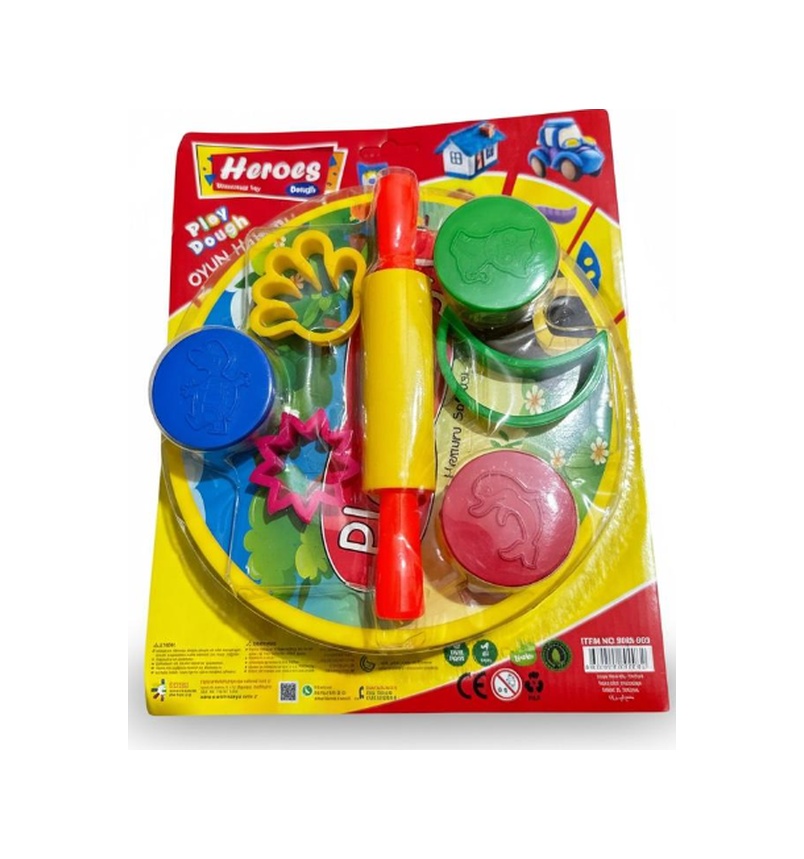Heroes Oyun Hamuru Seti - Kalıplı & Merdaneli Eğitici Aktivite