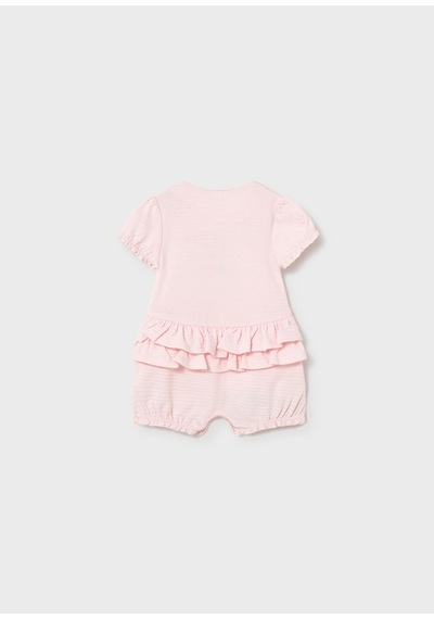 Mayoral Yenidoğan Kız Bebek Kısa Tulum Set Pembe Pembe