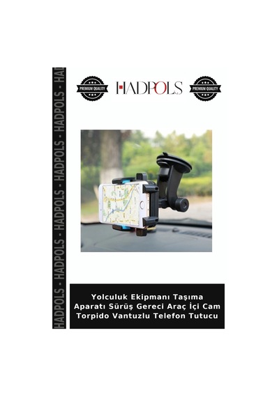 Yolculuk Ekipmanı Taşıma Aparatı Sürüş Gereci Araç İçi Cam Torpido Vantuzlu Telefon Tutucu