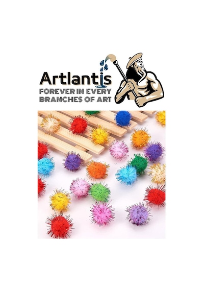 Simli Ponpon 20 Mm 70 Li 1 Paket Karışık Renk Pon Pon 20 Mm Pompom 2 Cm Elişi Etkinliği Anasınıfı Kreş Okul Öncesi Pom Pom