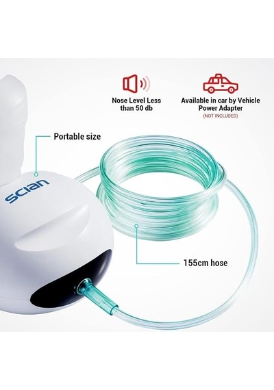 Scian Nb-218c Kompakt Kompresörlü Nebulizatör Cihazı - Sessiz Ve Taşınabilir Buhar Makinesi Seti