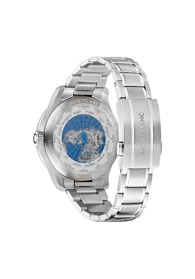 Montblanc 1858 Gmt 42 Mm Erkek Kol Saati 129615 Altın - Mavi