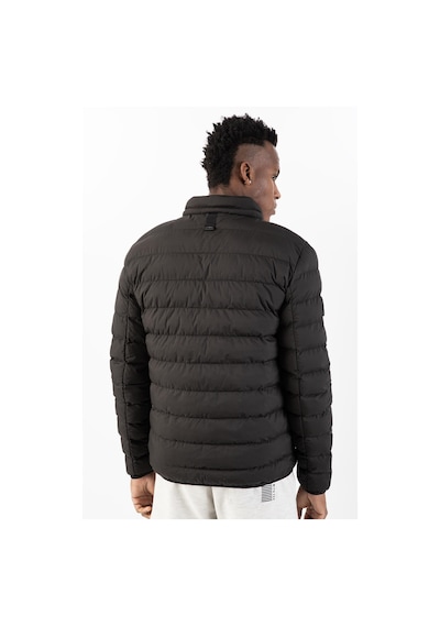 Maraton Sportswear Regular Erkek Dik Yaka Takma Kol Basic Siyah Mont 22314-siyah Siyah