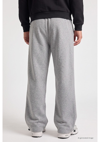 TOMMYLIFE Gri Melanj Lastikli Erkek Baggy Eşofman Alt - 82200 GRİ MELANJ