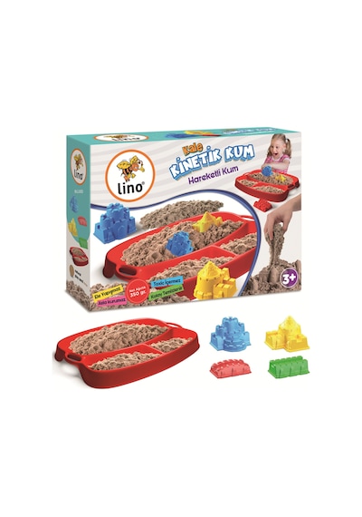 Kinetik Kum Seti - Kalem Temalı 350gr Kum + Tepsi + 4 Kalıp Kum Rengi