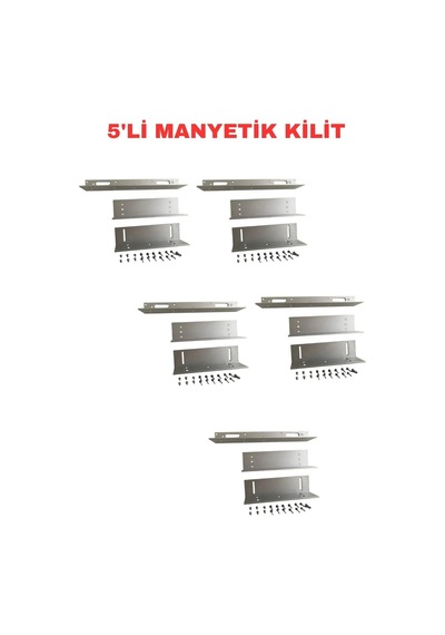 Sarkey Sr-280 Zl Aparat 280 Kg Manyetik Kilit Montaj Bağlantı Kiti 5 Adet