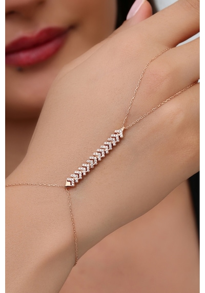925 Ayar Gümüş Rose V Çavuş Model Su Yolu Şahmeran - 45103601 Rose Gold