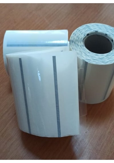 Kaktüs 40x20 Yan Yana 5'li Şeffaf Barkod Etiketi 5000 Adet 10