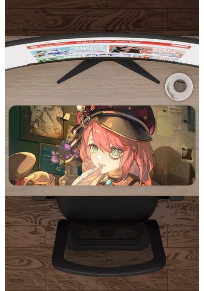 Charlotte Genshin Impact Anime Gacha V5 - 70x30 Xl Gaming Mouse Pad Fare Altlığı