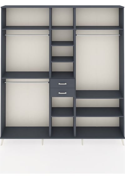 Arges Dolap 10 Raflı 2 Çekmeceli 3 Askılı 220x30x243 Antrasit-antrasit/antrasit Antrasıt/antrasıt Arges Dolap 10 Raflı 2 Çekmeceli 3 Askılı 220x30x243 Antrasit-antrasit/antrasit Antrasıt/antrasıt