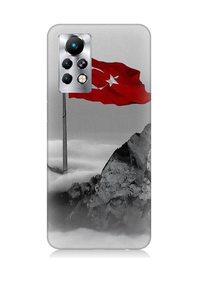Infinix Note 11 Pro Uyumlu Bayrak Ve Dağ Desenli Silikon Kılıf